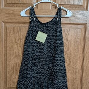 Patterned Black and Gray Women's Top
